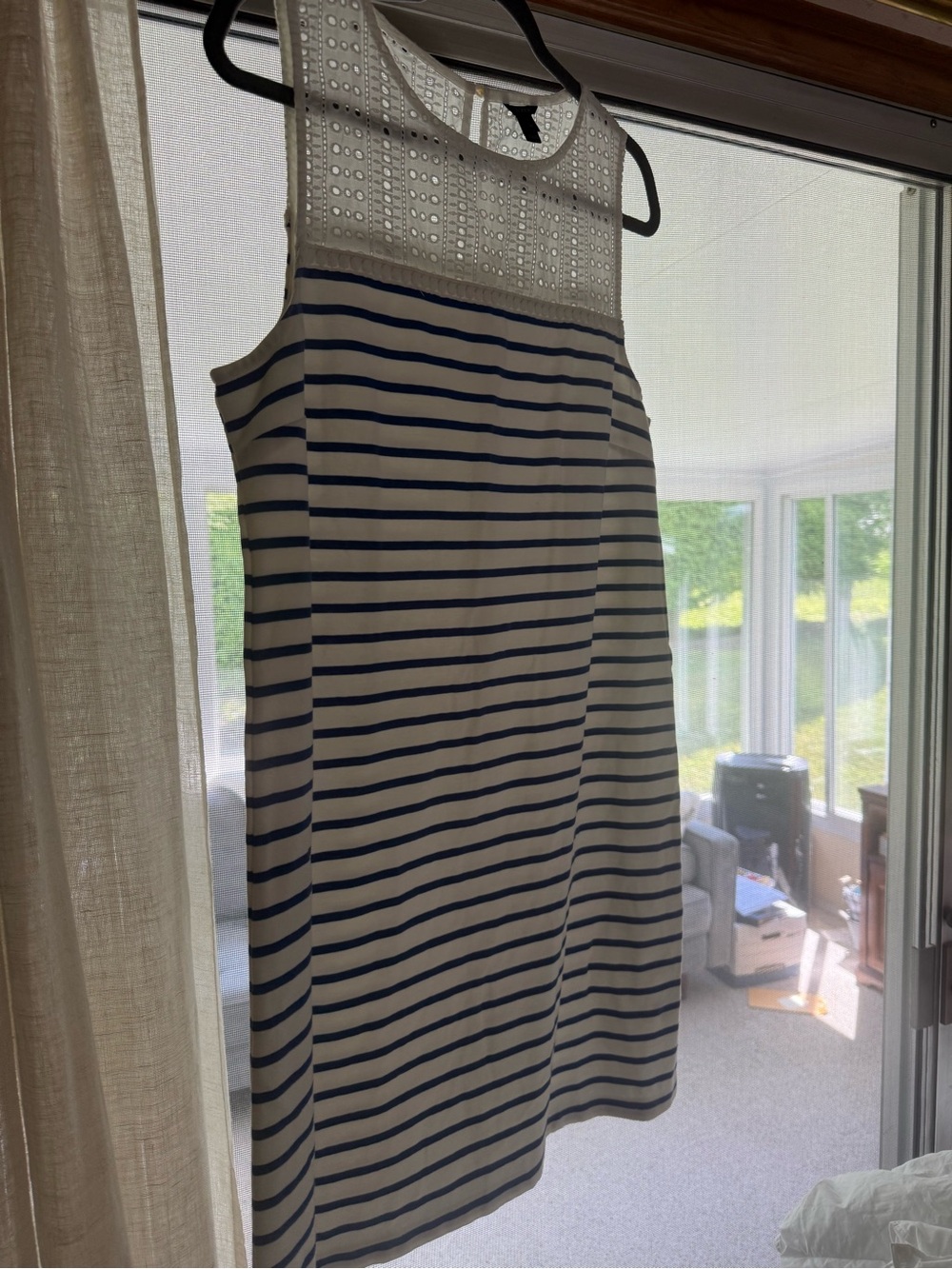 J. Crew White Eyelet Sleeveless dress